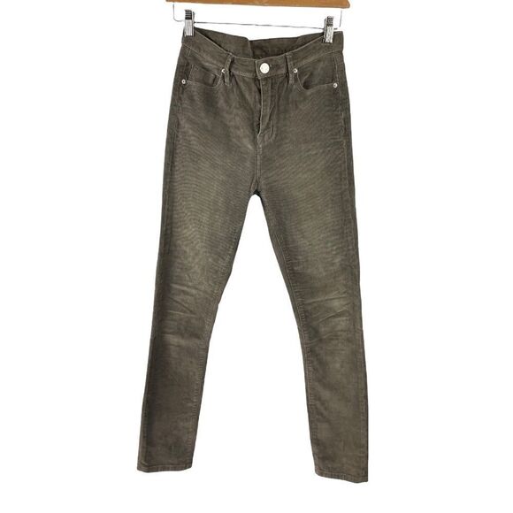 bdg Twig High Rise Corduroy Skinny Jean in Taupe Brown Size 27 - Picture 2 of 5